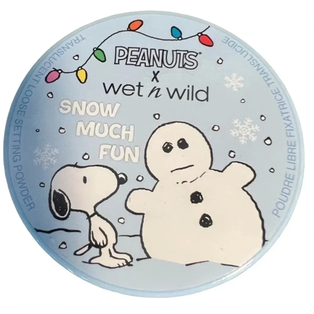 WET N WILD Ltd Edition Peanuts Snow Much Fun Loose Setting Powder NEW NIP NWT